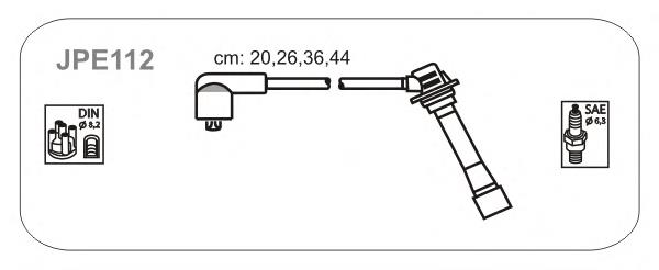 JPE112 Janmor fios de alta voltagem, kit