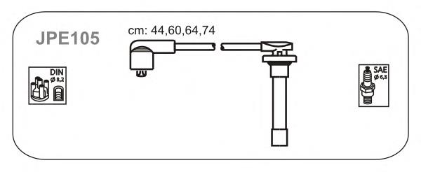 JPE105 Janmor fios de alta voltagem, kit