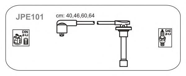 JPE101 Janmor fios de alta voltagem, kit