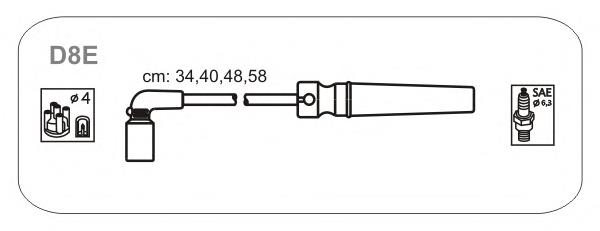 Провода зажигания Janmor D8E цена, от 11.41 USD
