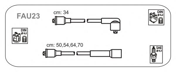 FAU23 Janmor fios de alta voltagem, kit