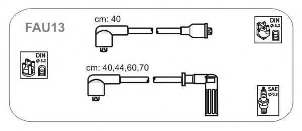 Fios de alta voltagem, kit FAU13 Janmor