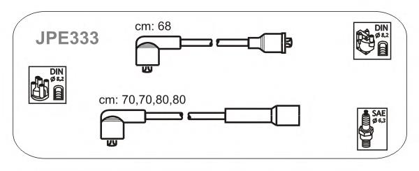 JPE333 Janmor fios de alta voltagem, kit