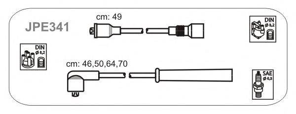 JPE341 Janmor fios de alta voltagem, kit