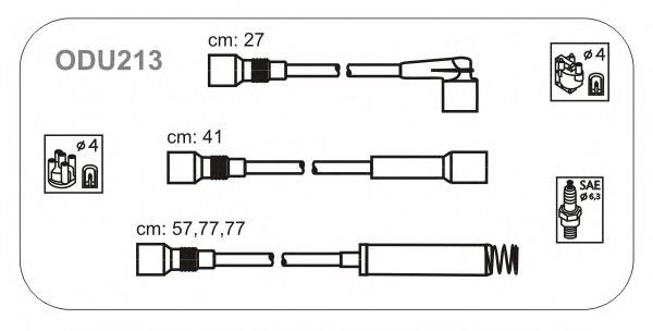 ODU213 Janmor fios de alta voltagem, kit