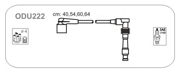 Fios de alta voltagem, kit ODU222 Janmor