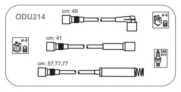 ODU214 Janmor fios de alta voltagem, kit