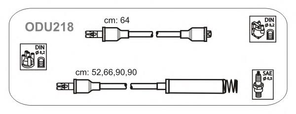ODU218 Janmor fios de alta voltagem, kit