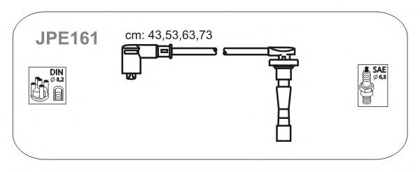 JPE161 Janmor fios de alta voltagem, kit