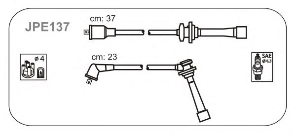 JPE137 Janmor fios de alta voltagem, kit