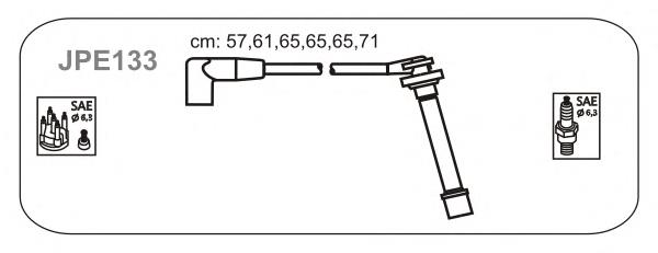 JPE133 Janmor fios de alta voltagem, kit