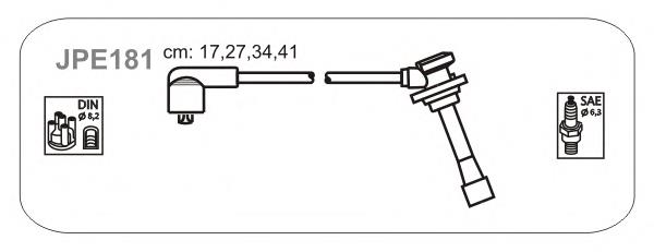 JPE181 Janmor fios de alta voltagem, kit