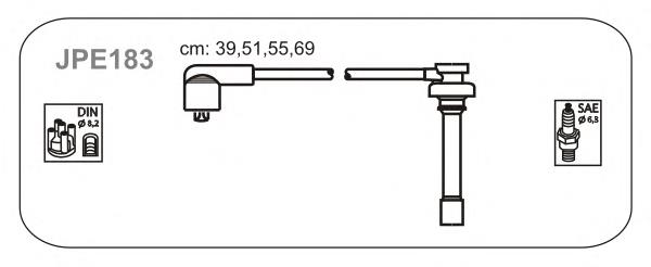 JPE183 Janmor fios de alta voltagem, kit