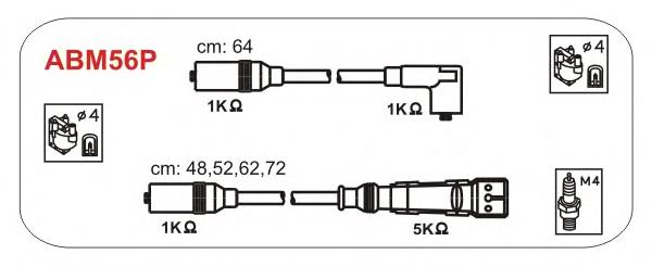 ABM56P Janmor fios de alta voltagem, kit