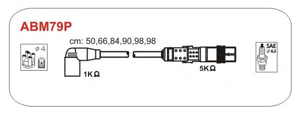 ABM79P Janmor fios de alta voltagem, kit