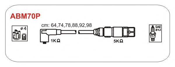 ABM70P Janmor fios de alta voltagem, kit