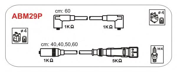 ABM29P Janmor fios de alta voltagem, kit