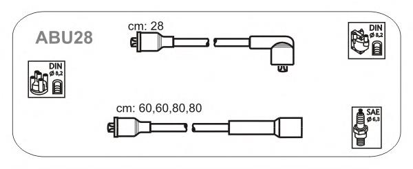 ABU28 Janmor fios de alta voltagem, kit