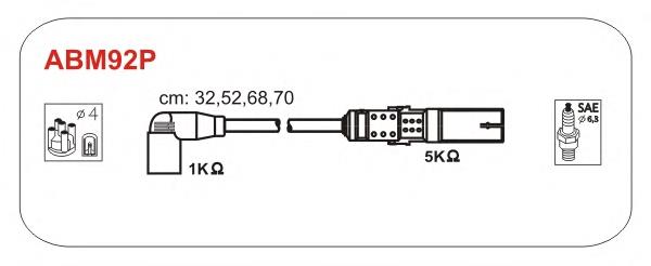 ABM92P Janmor fios de alta voltagem, kit