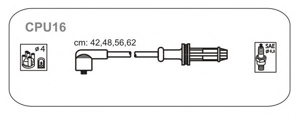Fios de alta voltagem, kit Citroen ZX N2