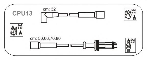 5967L5 Peugeot/Citroen fios de alta voltagem, kit
