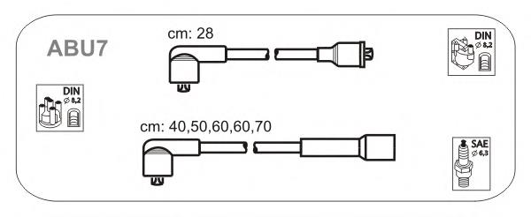 ABU7 Janmor fios de alta voltagem, kit