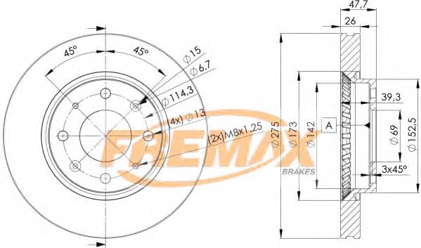 Купить BD5002 Fremax Ротор тормозной