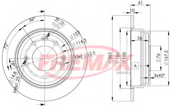 Тормозные диски BD0581 Fremax