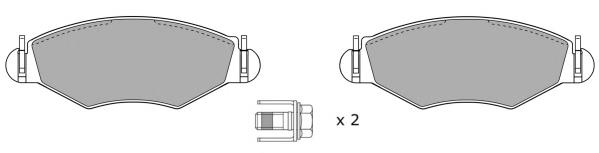 Передние тормозные колодки FBP108301 Fremax