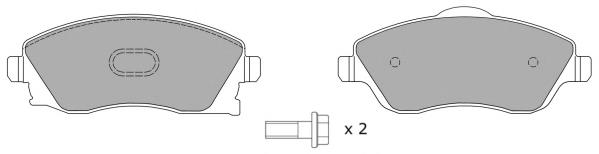 FBP1208 Fremax передние тормозные колодки