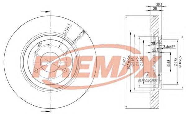 Купить BD4199 Fremax Ротор тормозной