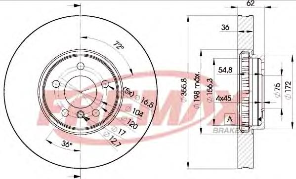 Купить BD5684 Fremax Ротор тормозной