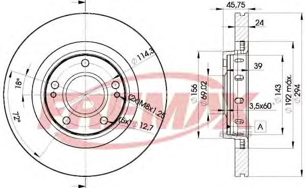 Купить BD5924 Fremax Ротор тормозной