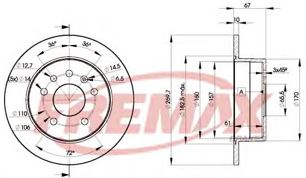 Тормозные диски BD9101 Fremax