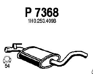 P7368 Fenno silenciador, parte central