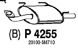 Silenciador, parte traseira FP5031G31 Polmostrow