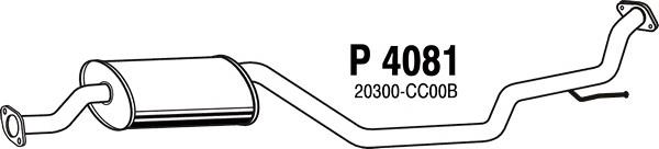 Глушитель, центральная часть Nissan/Infiniti 20300CC000 цена, от 99.15 USD