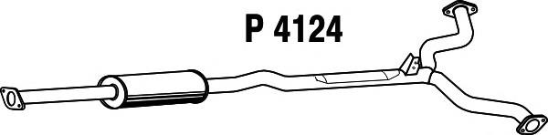 Глушитель, центральная часть Nissan/Infiniti 203009W65B цена, от 464.20 USD