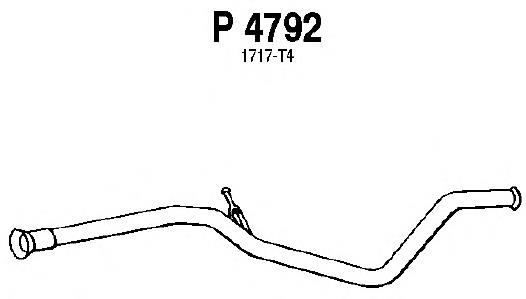 P4792 Fenno труба выхлопная, от катализатора до глушителя