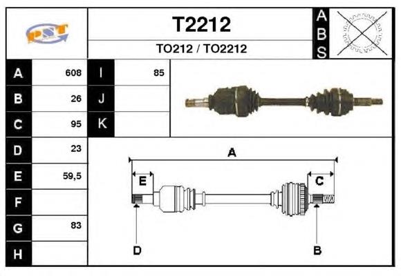4342020113 Toyota Полуось передняя левая