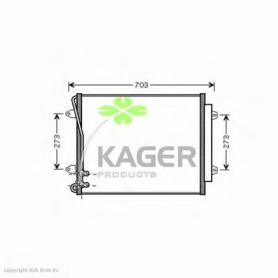 946183 Kager радиатор кондиционера