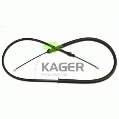 19-1222 Kager cabo do freio de estacionamento traseiro direito