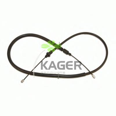 19-1221 Kager cabo do freio de estacionamento traseiro esquerdo