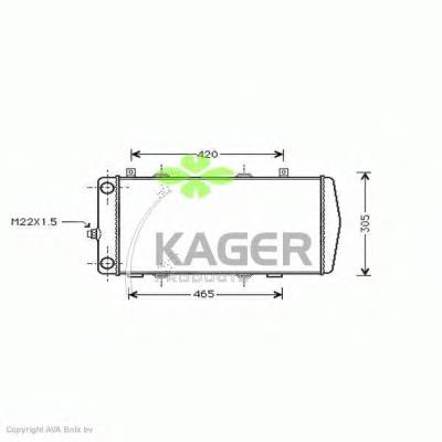 310994 Kager радиатор