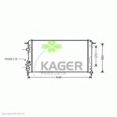 310968 Kager радиатор