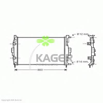 310981 Kager радиатор