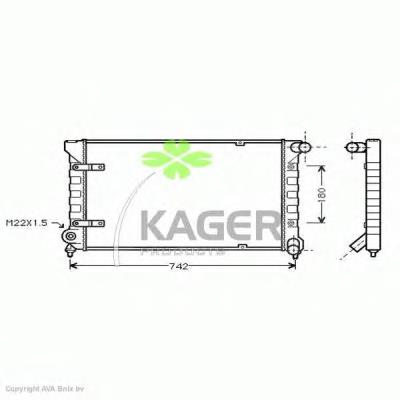 31-1177 Kager radiador de esfriamento de motor