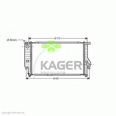 310127 Kager радиатор