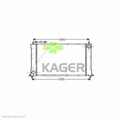310077 Kager радиатор