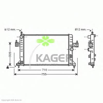 31-0812 Kager radiador de esfriamento de motor